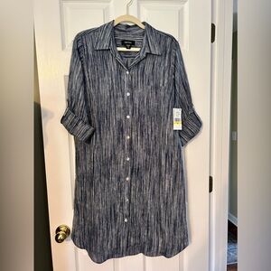 Karen Kane Linen shirt dress. M. NWT
